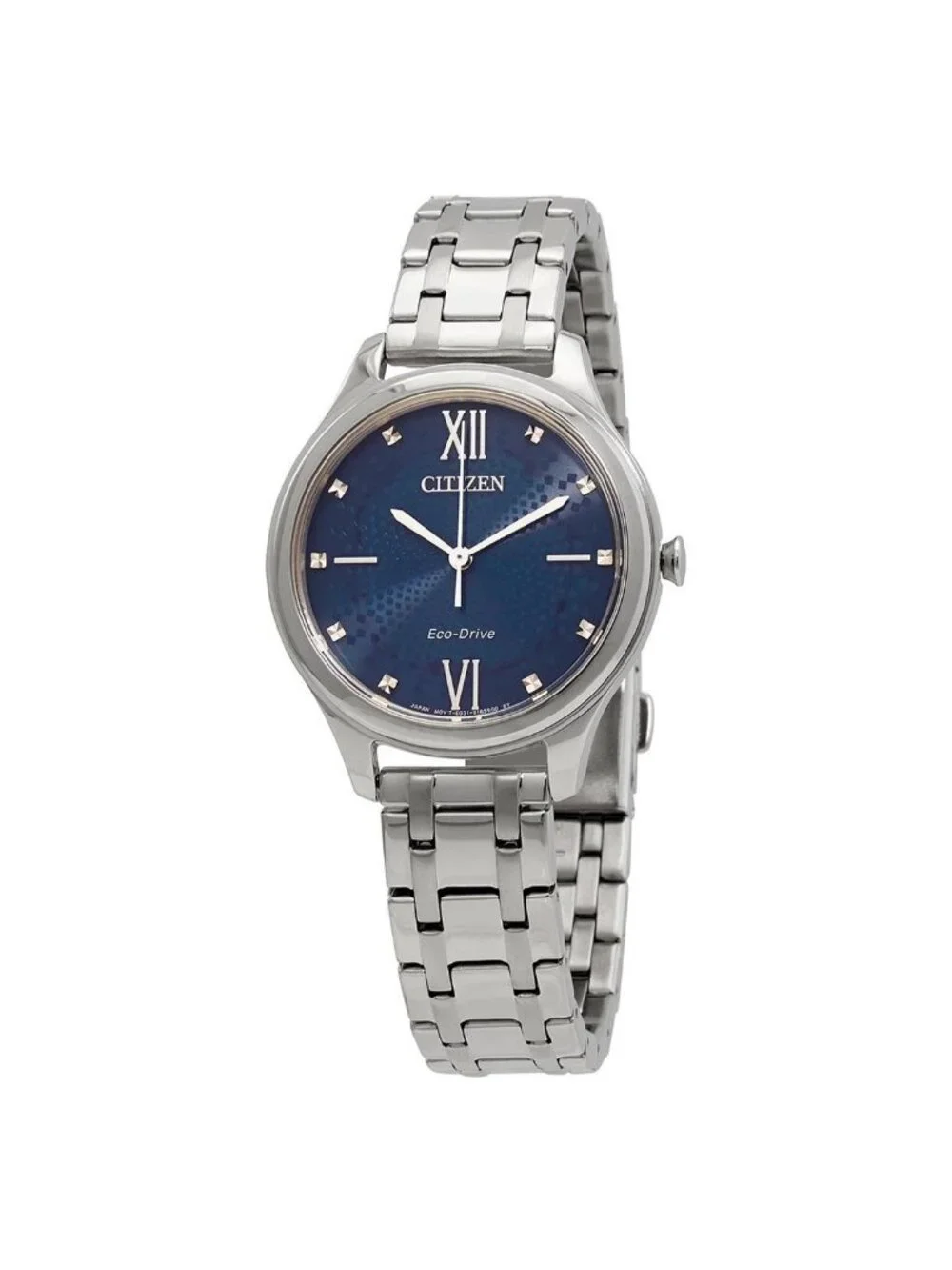 NWT Citizen Eco-Drive Blue Dial Elegant Ladies Watch